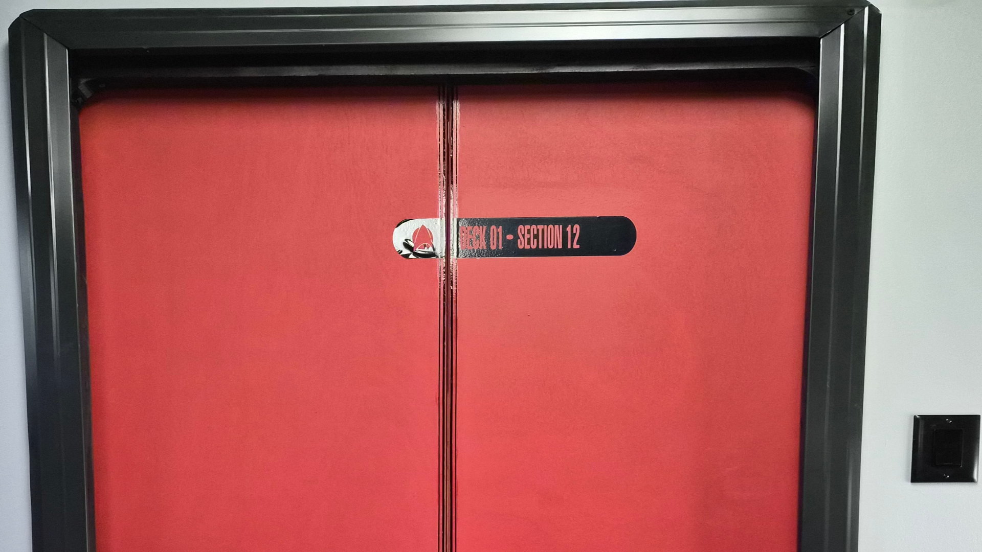 Completed automated sci-fi sliding door