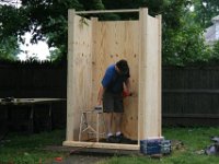 11.on goes the plywood