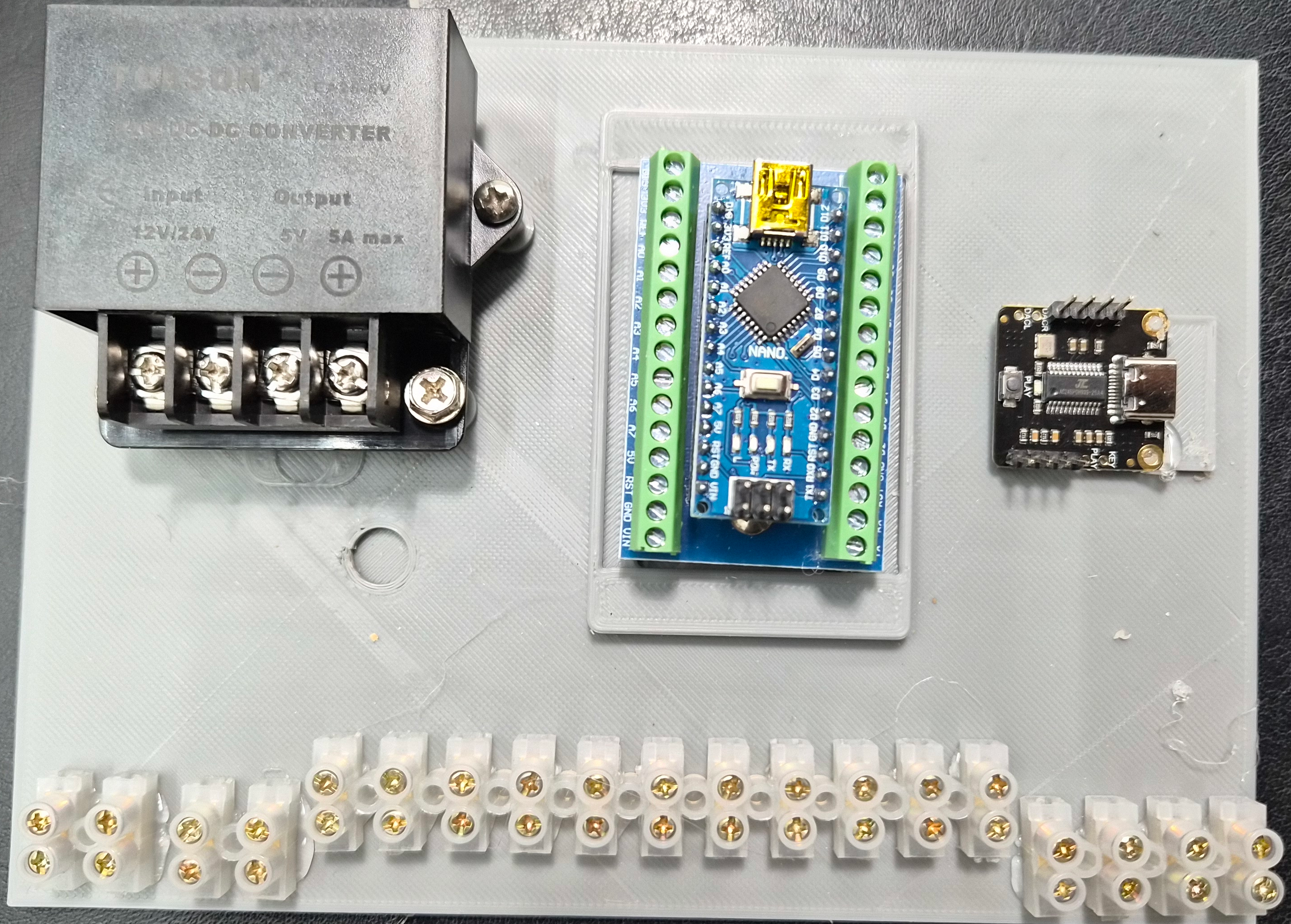 Automated sci-fi door controller layout
